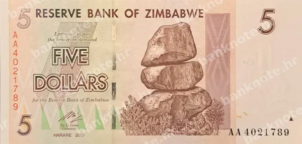 5 Dollars, 2007