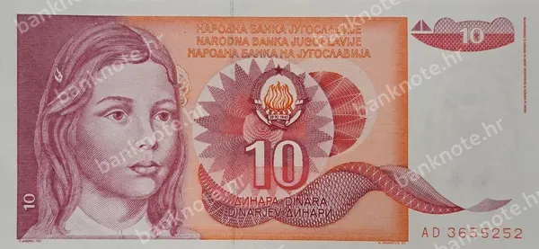 10 Dinara, 1.9.1990