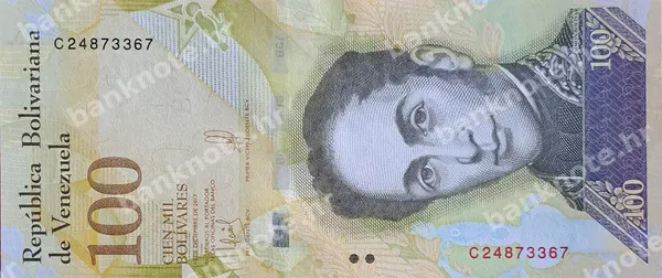 100000 Bolivares, 13.12.2017