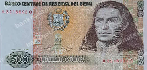 500 Intis, 26.6.1987