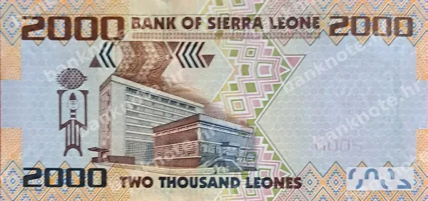2000 Leones, Sijera Leone, 2010/2021