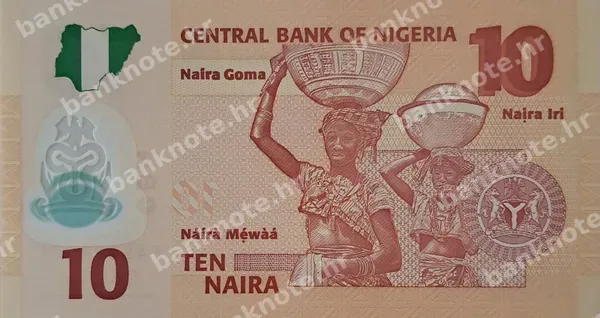 10 Naira, Nigerija, 2009/2022