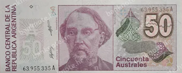 50 Australes, ND (1986-1989)