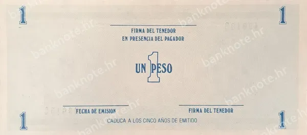 1 Peso, Kuba, 1985
