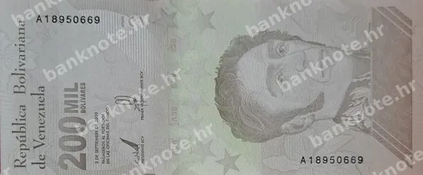 200000 Bolivares, 3.9.2020 (2021)