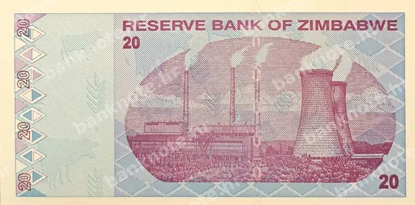 20 Dollars, Zimbabve, 2009