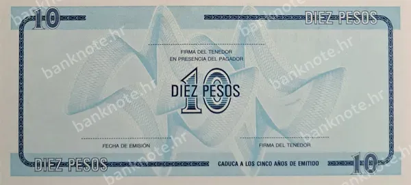 10 Pesos, Kuba, 1985