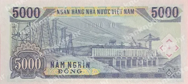5000 Ðồng, Vijetnam, 1991