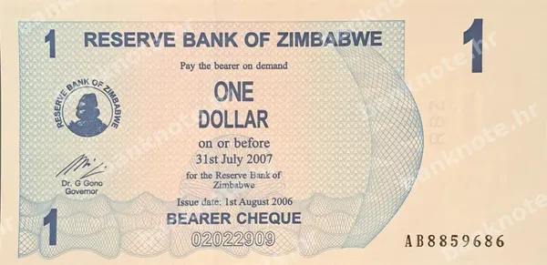 1 Dollar, 1.8.2006