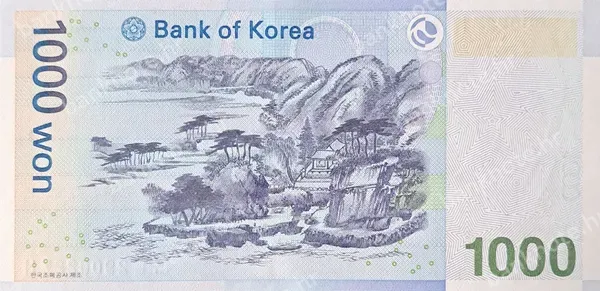 1000 Won, Južna Koreja, ND (2007)