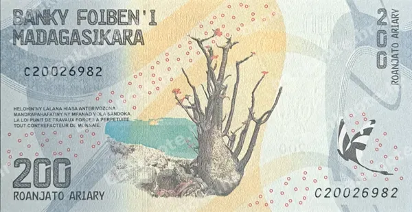 200 Ariary, Madagaskar, 2017