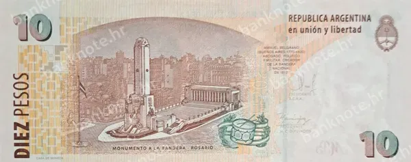 10 Pesos, Argentina, ND (2003)