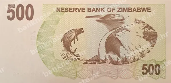 500 Dollars, Zimbabve, 1.8.2006