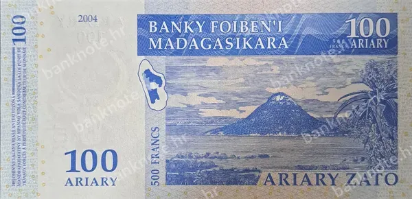 100 Ariary, Madagaskar, 2004