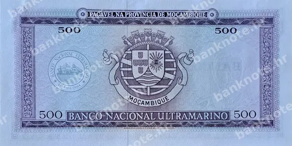 500 Escudos, Mozambik, 22.03.1967 (1976)
