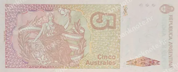 5 Australes, Argentina, ND (1986-1989)