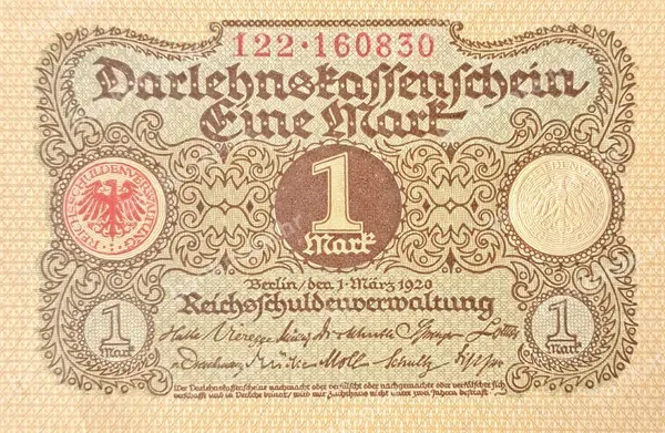 1 Mark, Njemačka, 1.3.1920