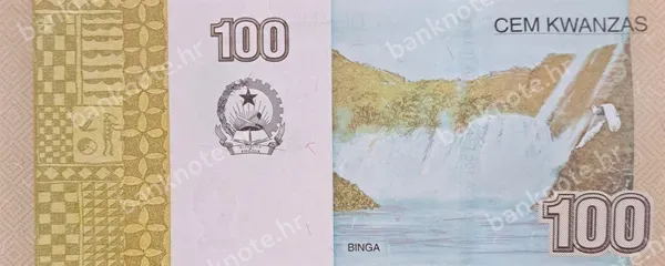 100 Kwanzas, Angola, 10.2012