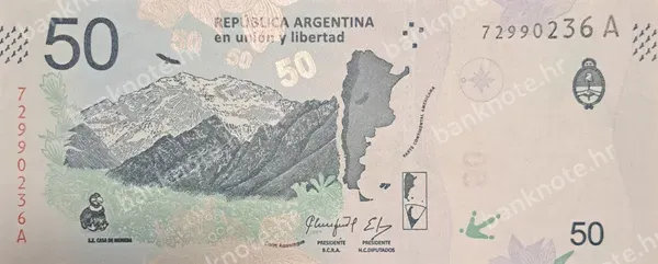 50 Pesos, Argentina, ND (2018)