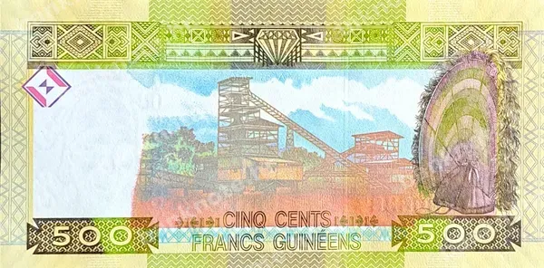 500 Francs, Gvineja, 2015