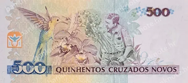 500/500 Cruzeiros/Cruzados Novos, Brazil, ND (1989-1990)