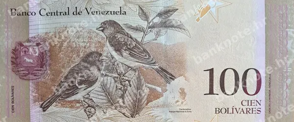 100 Bolivares, Venezuela, 2015