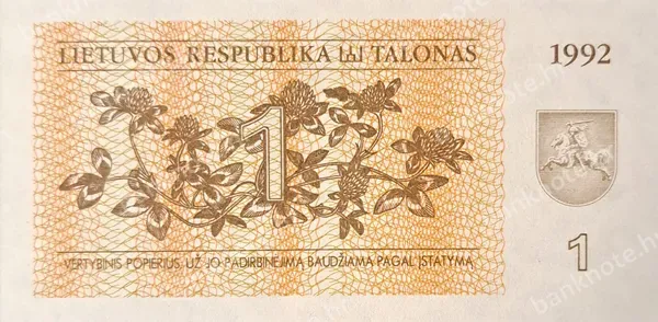 1 Talonas, Litva, 1992