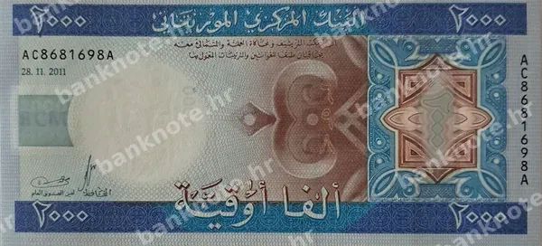 2000 Ouguiya, 28.11.2011