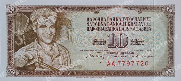 10 Dinara, 1.5.1968
