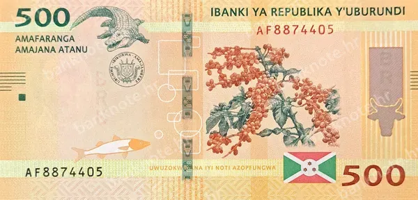 500 Francs, Burundi, 4.7.2018 (2019)