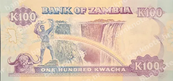 100 Kwacha, Zambija, ND (1990-1992)