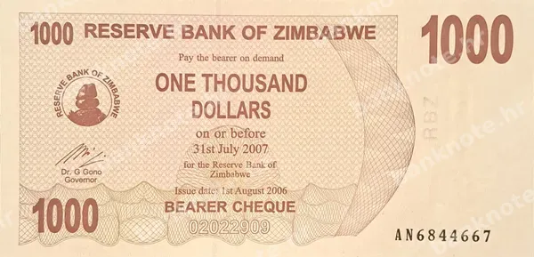 1000 Dollars, 1.8.2006