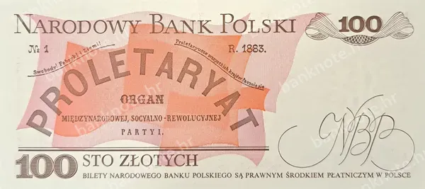 100 Złotych, Poljska, 1.12.1988