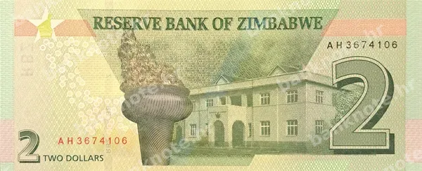 2 Dollars, Zimbabve, 2019
