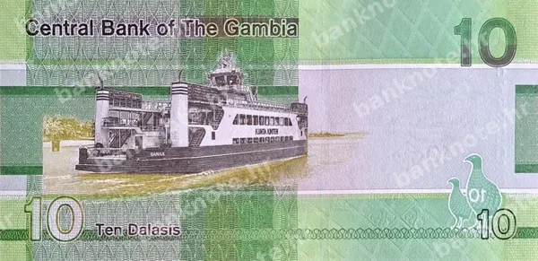 10 Dalasis, Gambija, 2019/2023