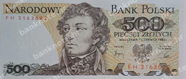 500 Złotych, 1.6.1982