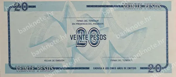 20 Pesos, Kuba, 1985