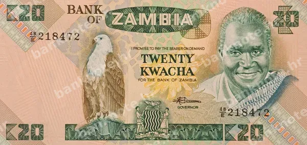 20 Kwacha, ND (1980-1988)