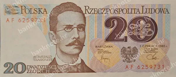 20 Złotych, 1.6.1982