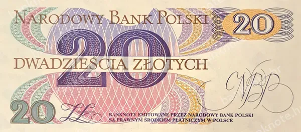 20 Złotych, Poljska, 1.6.1982