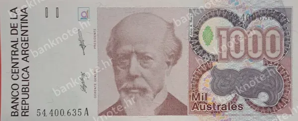 1000 Australes, ND (1986-1989)
