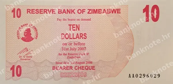 10 Dollars, 1.8.2006