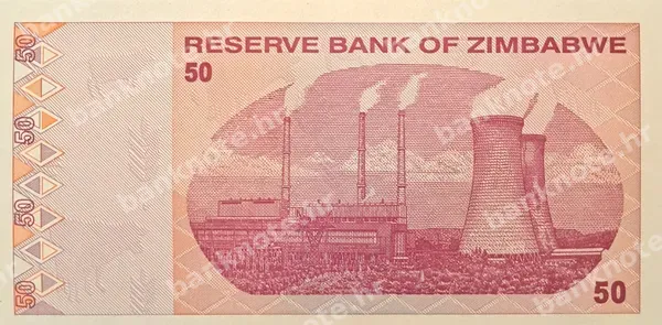 50 Dollars, Zimbabve, 2009