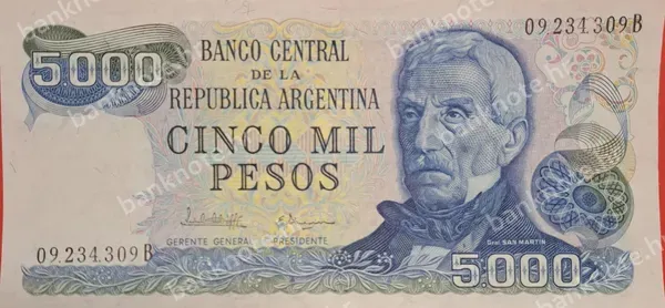 5000 Pesos, ND (1982-1983)