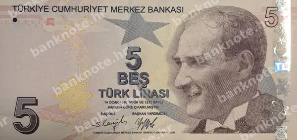 5 Türk Lirası, 2009 (2021)