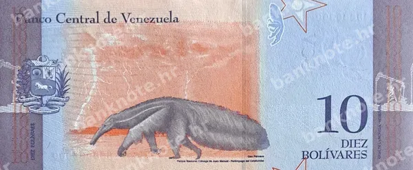 10 Bolivares, Venezuela, 15.1.2018