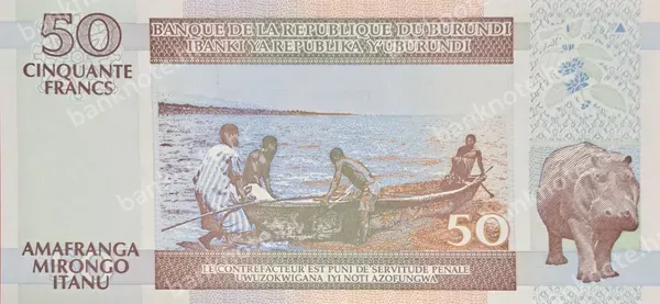 50 Francs, Burundi, 1.11.2007