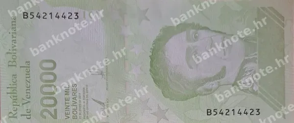 20000 Bolivares, 22.1.2019 (2020)