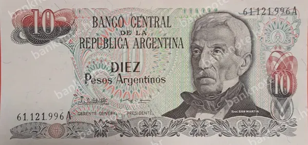 10 Pesos Argentinos, ND (1983-1985)