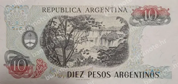 10 Pesos Argentinos, Argentina, ND (1983-1985)